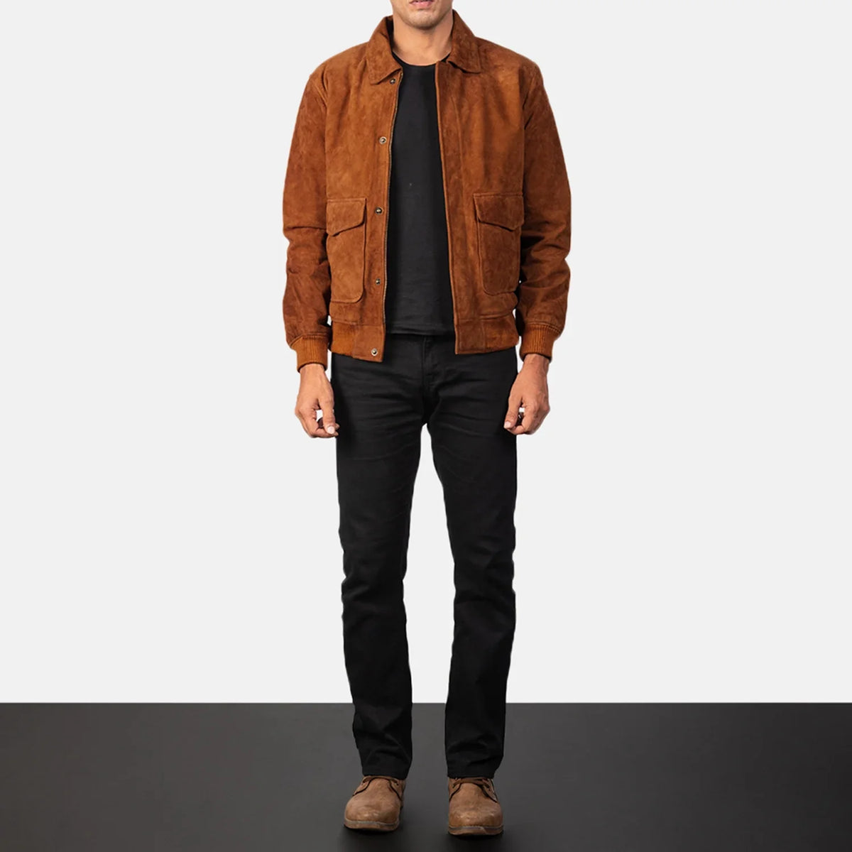Coffmen Blusão Bomber de Couro para Homem – alternate product view 3