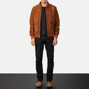 Coffmen Blusão Bomber de Couro para Homem – alternate product view 3