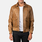 Coffmen Blusão Bomber de Couro para Homem – alternate product view 1