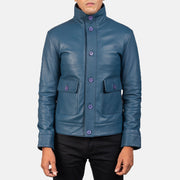 Columbus Blusão Bomber de Couro para Homem – alternate product view 4