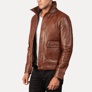 Columbus Blusão Bomber de Couro para Homem – alternate product view 2