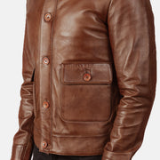 Columbus Blusão Bomber de Couro para Homem – alternate product view 6
