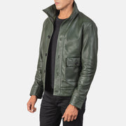 Columbus Blusão Bomber de Couro para Homem – alternate product view 2