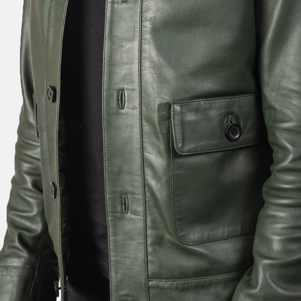 Columbus Blusão Bomber de Couro para Homem – alternate product view 6