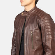 Damian Blusão Biker de Couro para Homem – alternate product view 6