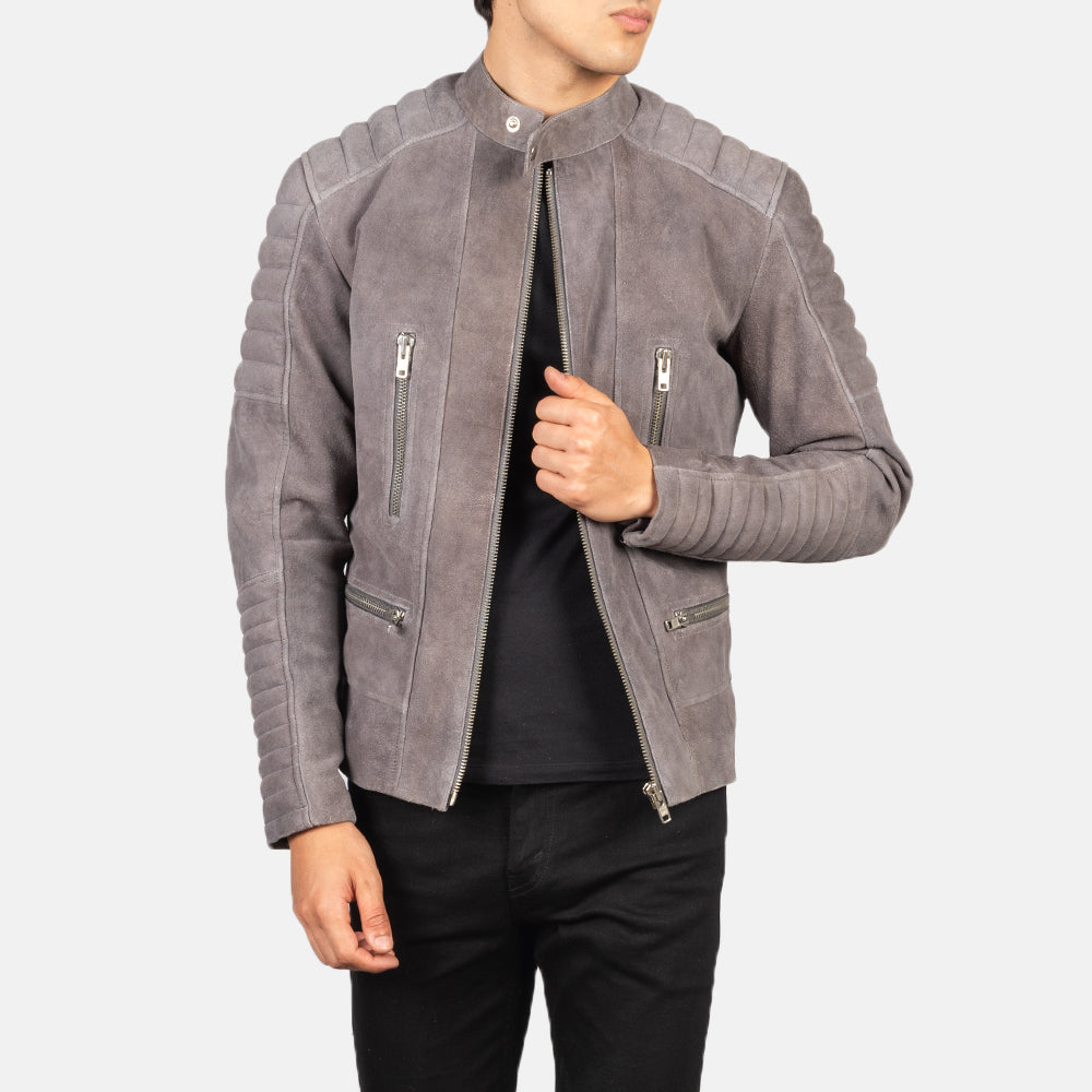Damian Blusão Biker de Couro para Homem – alternate product view 1