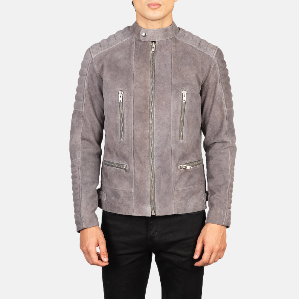 Damian Blusão Biker de Couro para Homem – alternate product view 4