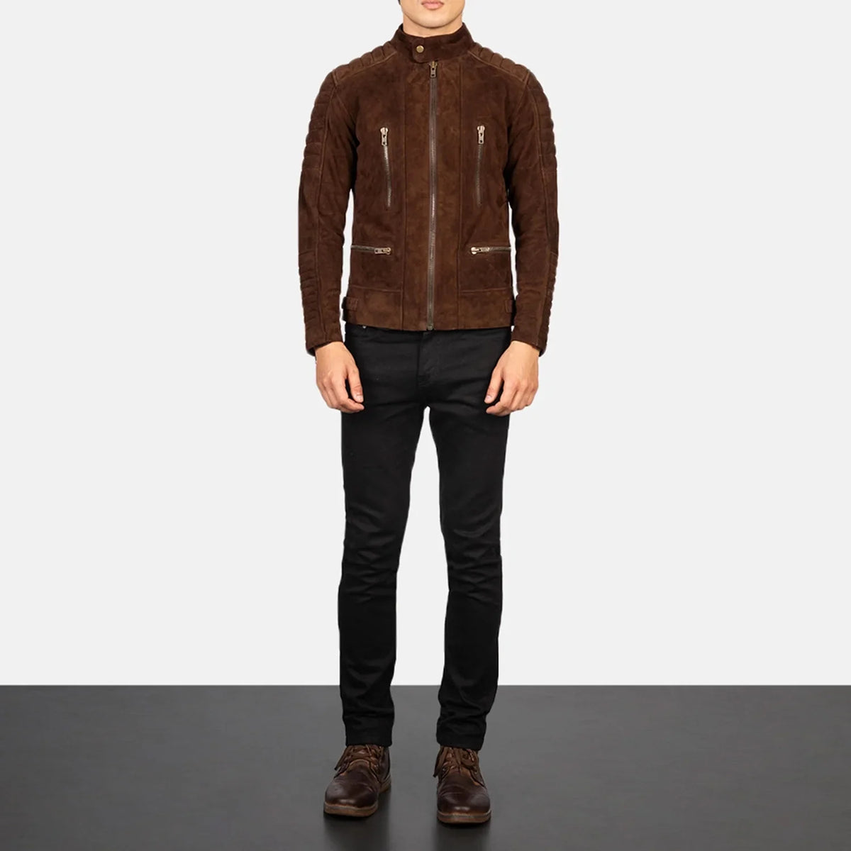 Damian Blusão Biker de Couro para Homem – alternate product view 3