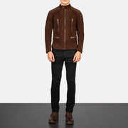 Damian Blusão Biker de Couro para Homem – alternate product view 3