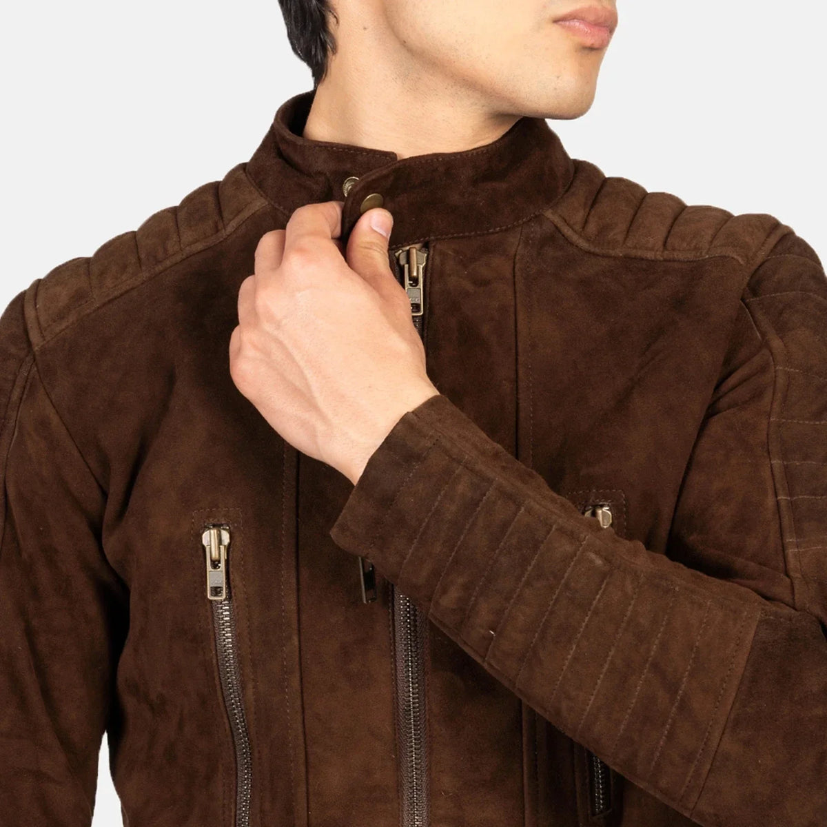 Damian Blusão Biker de Couro para Homem – alternate product view 6