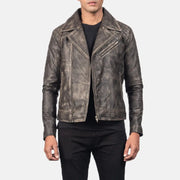 Danny Acolchoado Blusão Biker de Couro para Homem – alternate product view 4