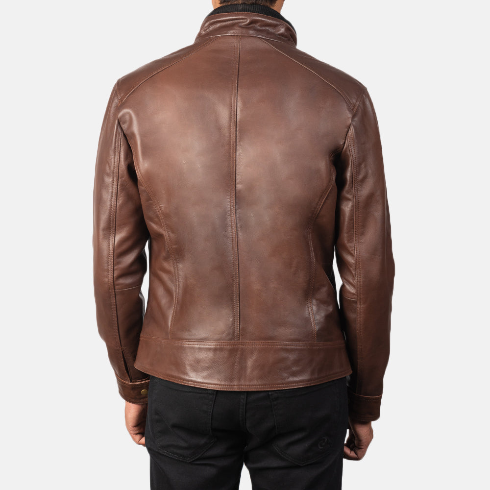 Darren Blusão Biker de Couro para Homem – alternate product view 5