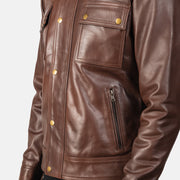Darren Blusão Biker de Couro para Homem – alternate product view 6