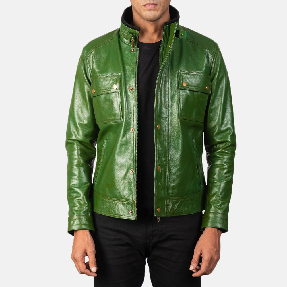 Darren Blusão Biker de Couro para Homem – alternate product view 1