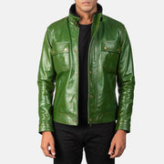 Darren Blusão Biker de Couro para Homem – alternate product view 1