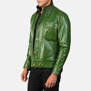 Darren Blusão Biker de Couro para Homem – alternate product view 2