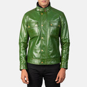 Darren Blusão Biker de Couro para Homem – alternate product view 3