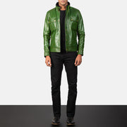 Darren Blusão Biker de Couro para Homem – alternate product view 4