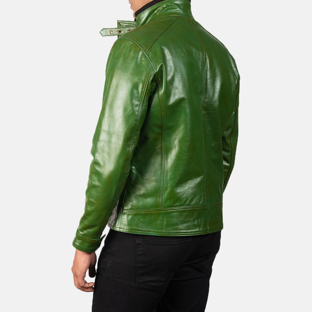 Darren Blusão Biker de Couro para Homem – alternate product view 5