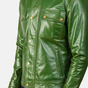 Darren Blusão Biker de Couro para Homem – alternate product view 6