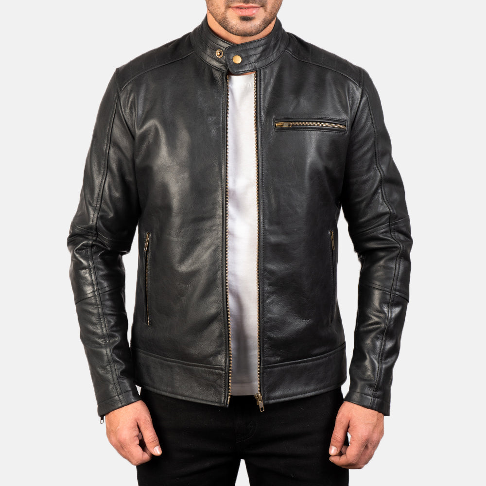 Men's leather jacket category