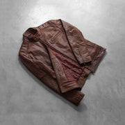 Dean Preto Blusão Biker de Couro para Homem – alternate product view 8