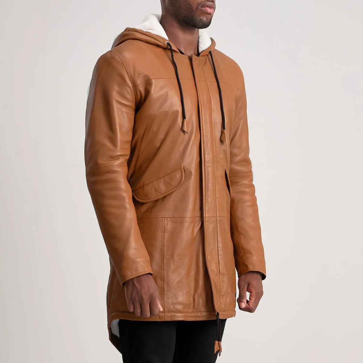 Delvin Blusão de Couro para Homem – alternate product view 2