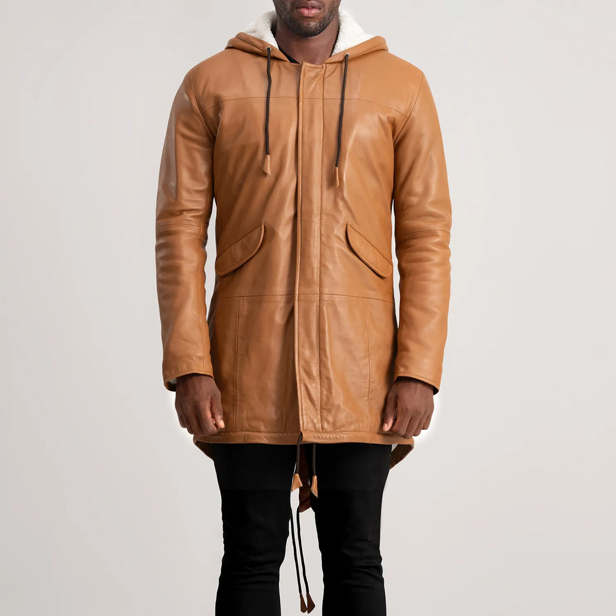 Delvin Blusão de Couro para Homem – alternate product view 4
