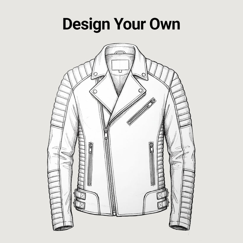 Design Your Own Blusão de Couro para Homem
