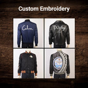 Design Your Own Blusão de Couro para Mulher – alternate product view 10
