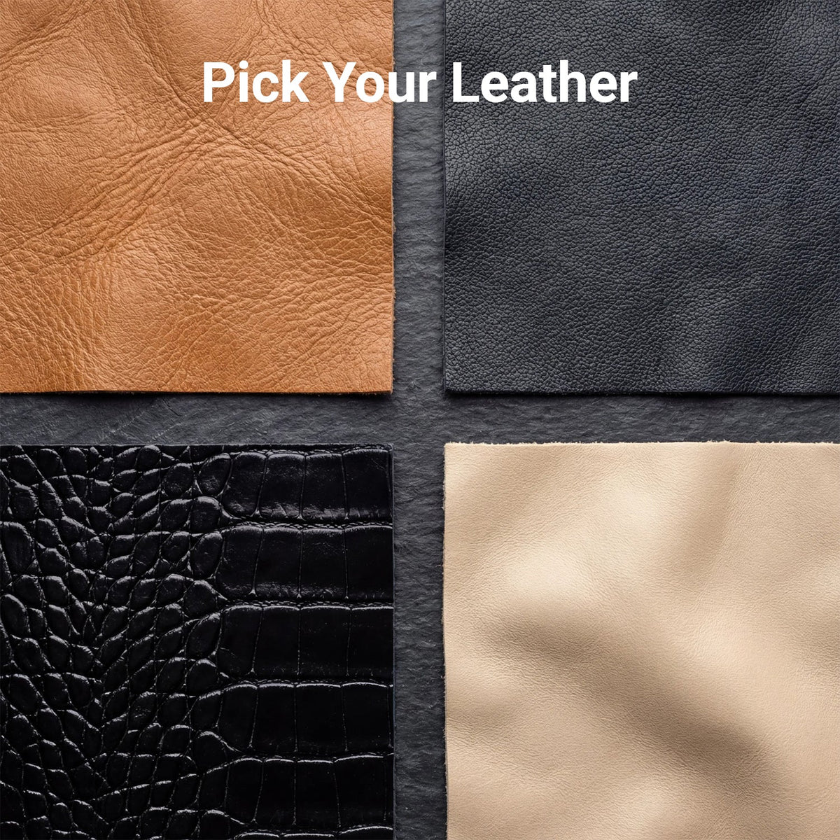 Close-Up Detail of Classic Collar &amp; Heavy-Duty Zipper Hardware on Design Your Custom Leather Jacket | Free Shipping &amp; Alteration