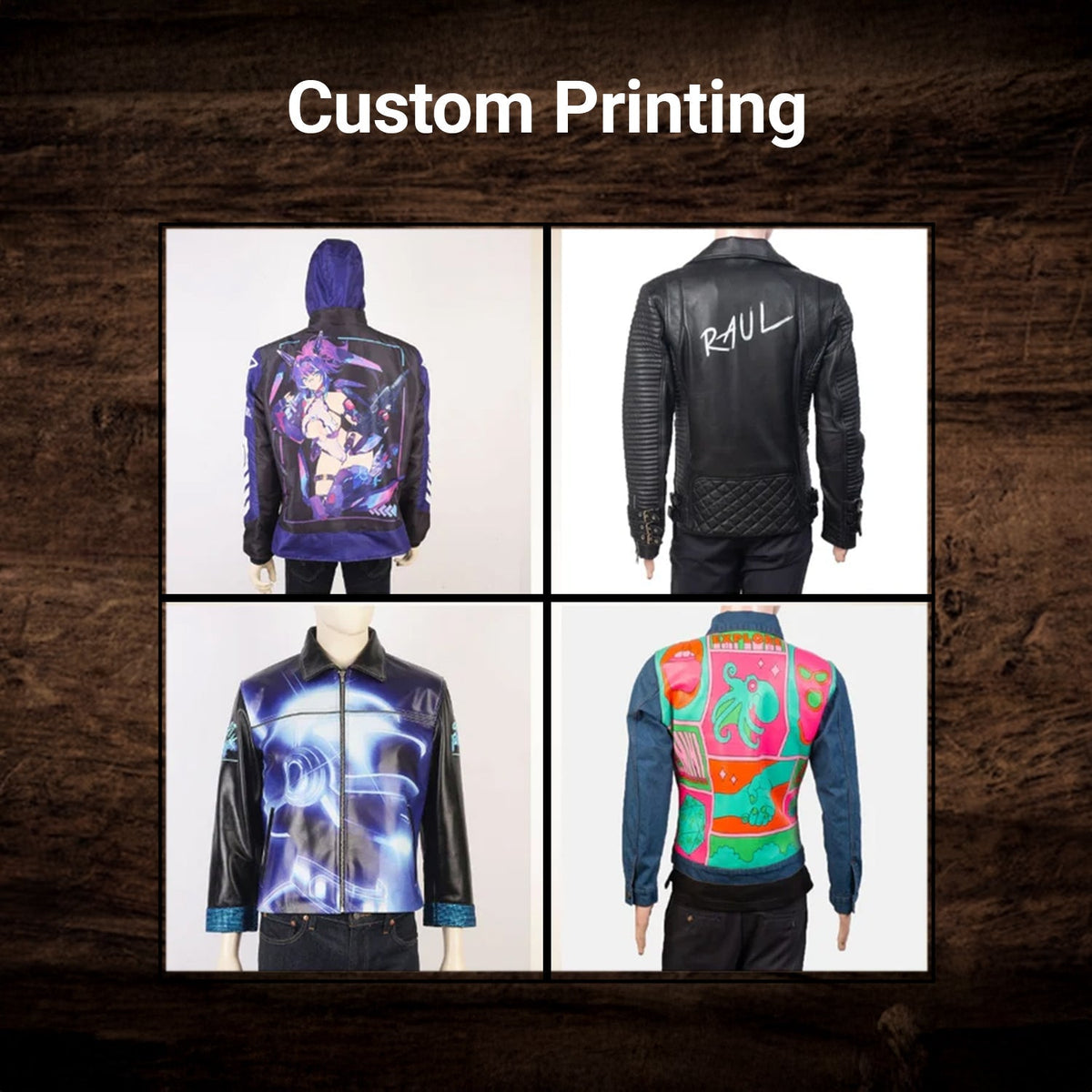 Design Your Own Blusão de Couro para Mulher – alternate product view 9