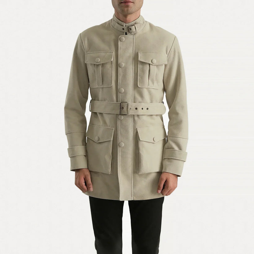 Dolf Off-White Jaqueta em Camurça para Homem