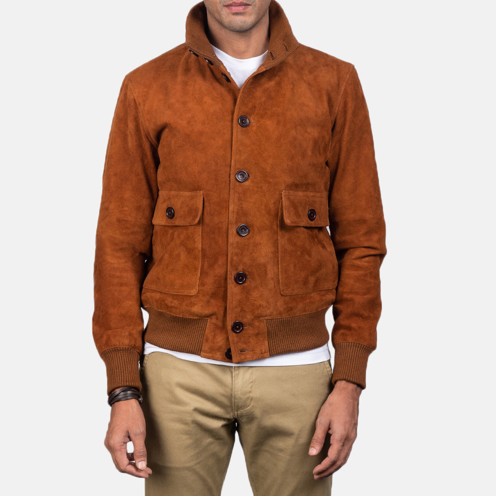 Eaton Blusão Bomber de Couro para Homem – alternate product view 3