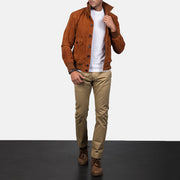 Eaton Blusão Bomber de Couro para Homem – alternate product view 4