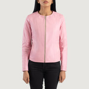 Elixir Collarless Blusão de Couro para Mulher – alternate product view 4