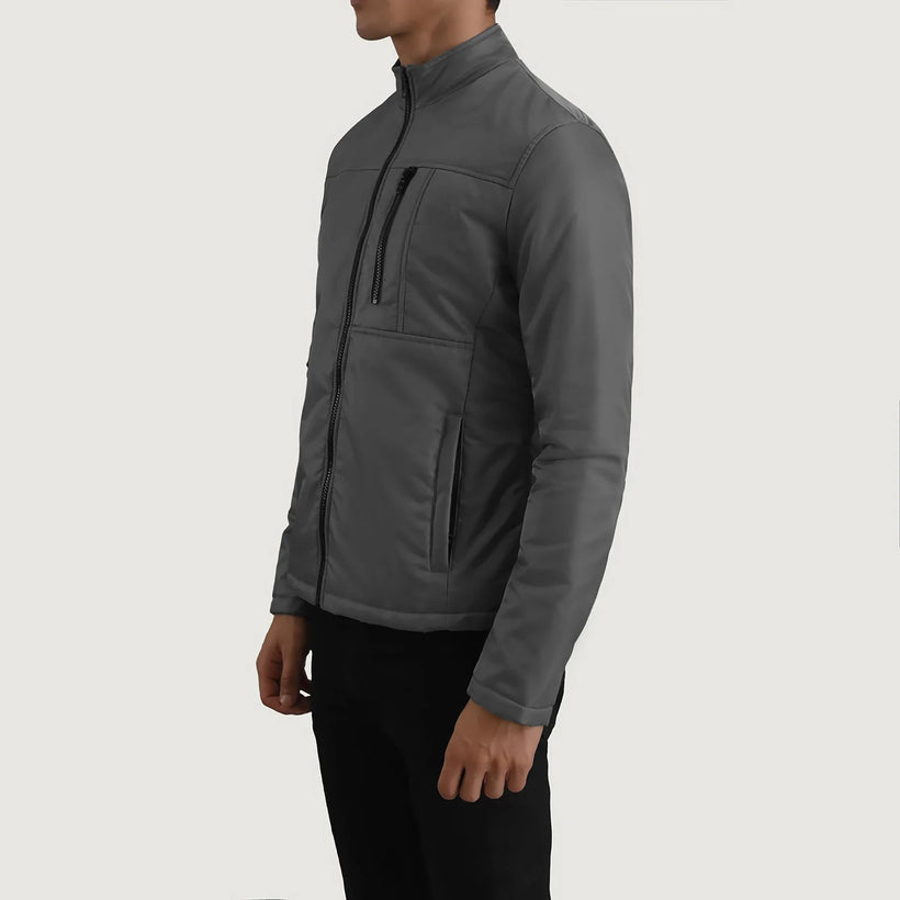 Elliot Grey Lightweight Jaqueta de Couro para Homem