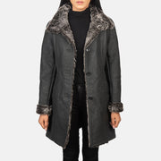 
Erica Shearling Casaco em Couro para Mulher – alternate product view 1