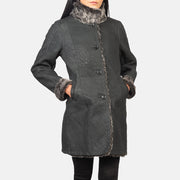 
Erica Shearling Casaco em Couro para Mulher – alternate product view 6