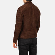 Faisor Mocha Blusão Biker de Couro para Homem – alternate product view 5