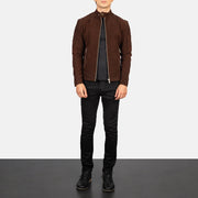 Fernando Acolchoado Blusão Biker de Couro para Homem – alternate product view 3