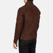 Fernando Acolchoado Blusão Biker de Couro para Homem – alternate product view 5