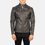 Fernando Acolchoado Blusão Biker de Couro para Homem – alternate product view 4