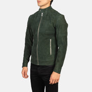 Fernando Acolchoado Blusão Biker de Couro para Homem – alternate product view 2