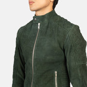Fernando Acolchoado Blusão Biker de Couro para Homem – alternate product view 6
