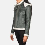 Fiona Hooded Casaco com Carneira para Mulher – alternate product view 3