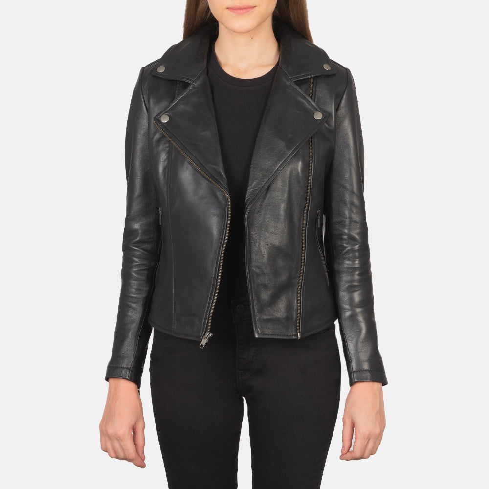 Flashback Blusão Biker de Couro para Mulher – alternate product view 2