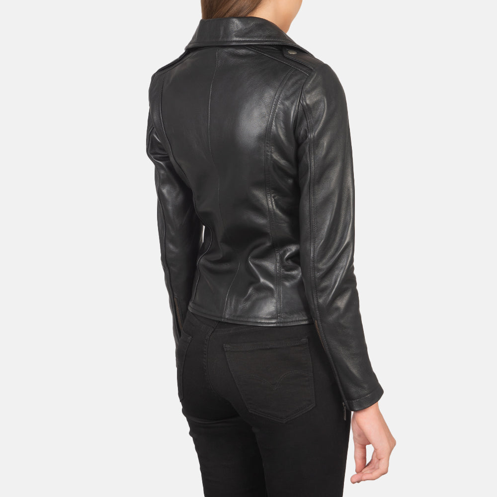 Flashback Blusão Biker de Couro para Mulher – alternate product view 5