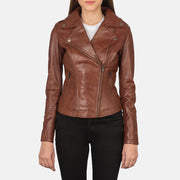 Flashback Blusão Biker de Couro para Mulher – alternate product view 1