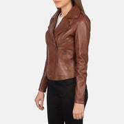 Flashback Blusão Biker de Couro para Mulher – alternate product view 2